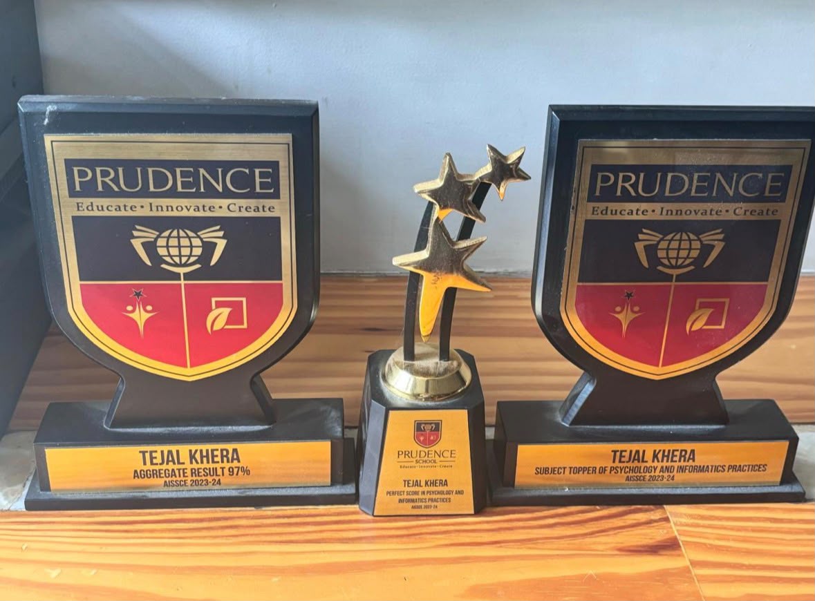 Prudence School Chairman's Award trophies